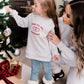 Kids | Mila Hugs For The Holidays Sweatshirt | Pebble Grey