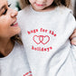 Kids | Mila Hugs For The Holidays Sweatshirt | Pebble Grey
