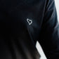 Jamie V-Neck Sleep Top | Black with Heart
