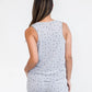 Riley Relaxed Henley Sleep Tank | Light Grey
