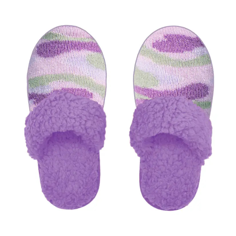 Bright Collection Creekside Slide Slippers | Camo Lavender