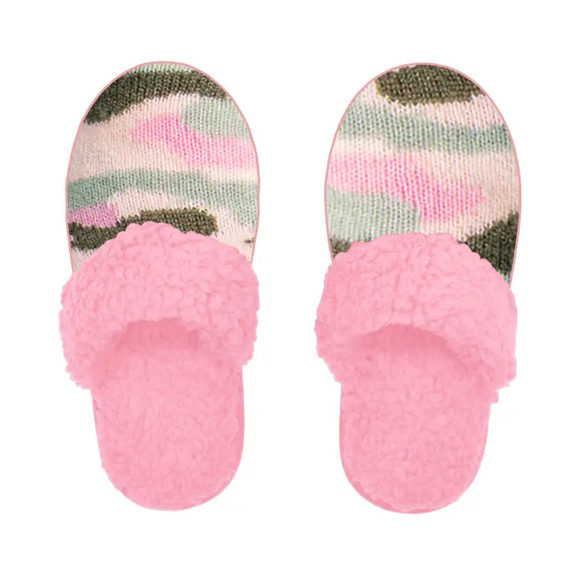 Bright Collection Creekside Slide Slippers | Camo Pink Dogwood
