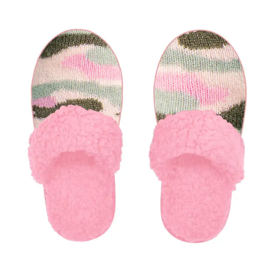 Bright Collection Creekside Slide Slippers | Camo Pink Dogwood