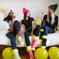 Smiley® x Pudus Classic Slipper Socks | Pink Lumberjack