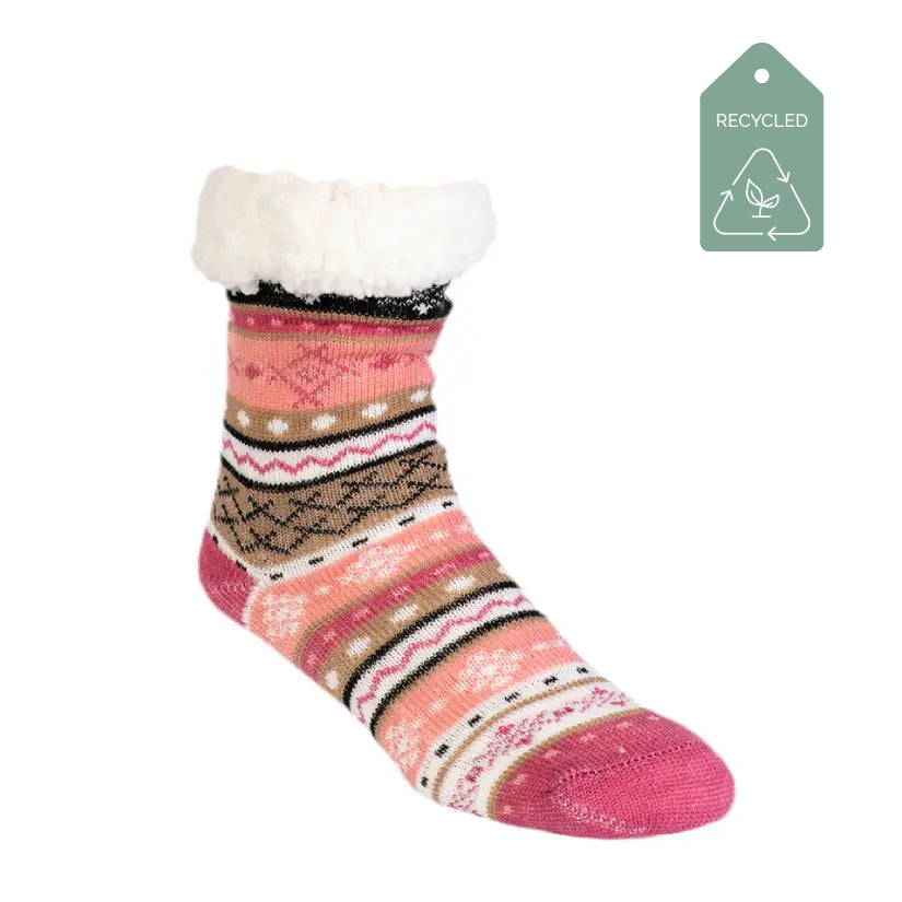 Whistler Garnet Rose - Recycled Slipper Socks