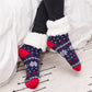 Ugly Sweater Dazzling Blue - Recycled Slipper Socks