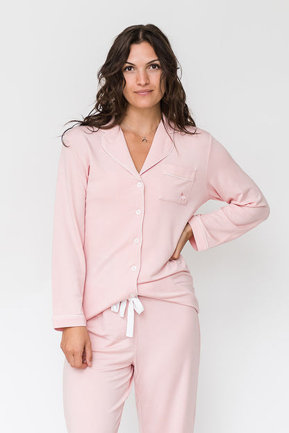 Korrah Pajama Shirt | Pink Dogwood