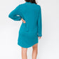 Gracie Sleep Shirt Dress | Harbour Blue