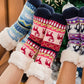 Classic Slipper Socks | Reindeer Raspberry