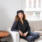 Korrah Pajama Shirt | Black with Cloud Dots