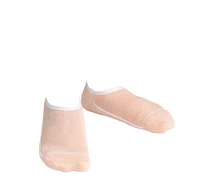 Bamboo Socks | No Fuss No-Show | Aurora Apricot