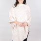 Faux Cashmere Poncho | Cheetah Pink Dogwood