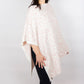 Faux Cashmere Poncho | Cheetah Pink Dogwood