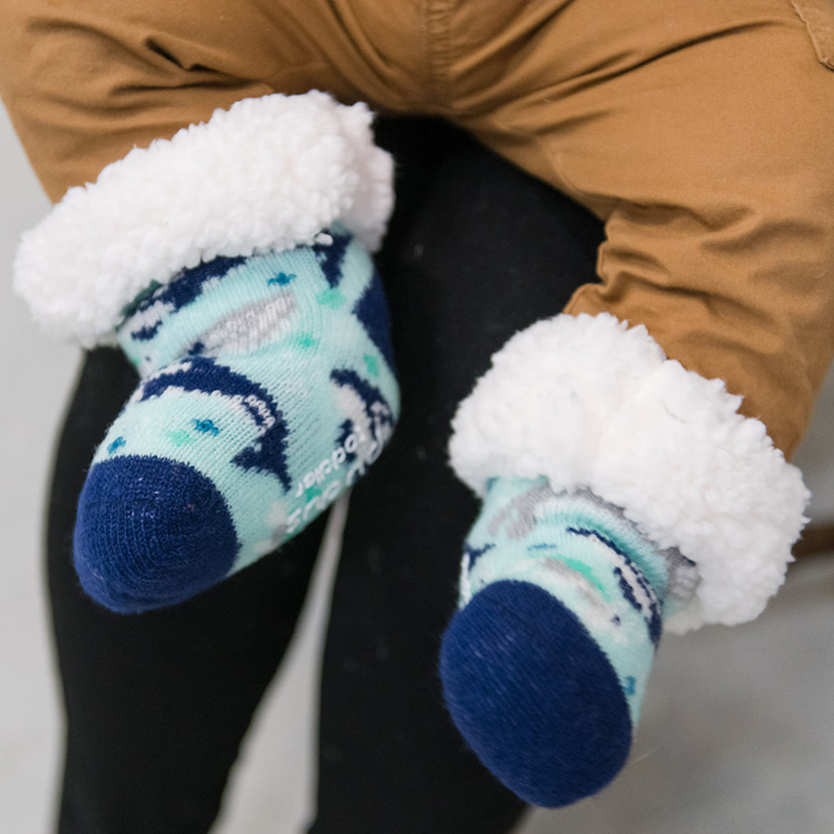 Toddler Classic Slipper Socks | Whale of a Time