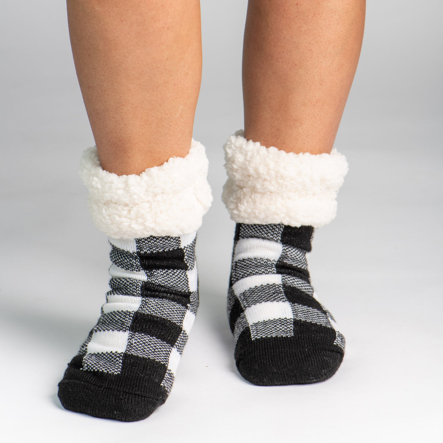 Classic Slipper Socks | Lumberjack White