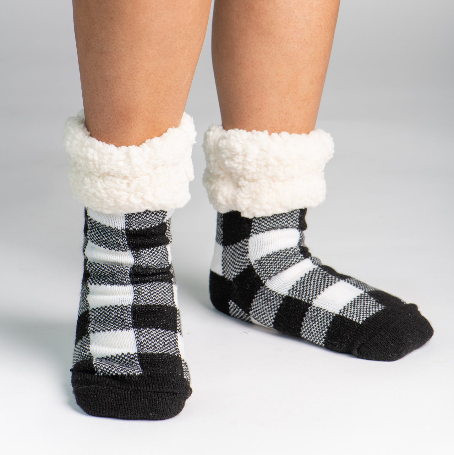 Classic Slipper Socks | Lumberjack White