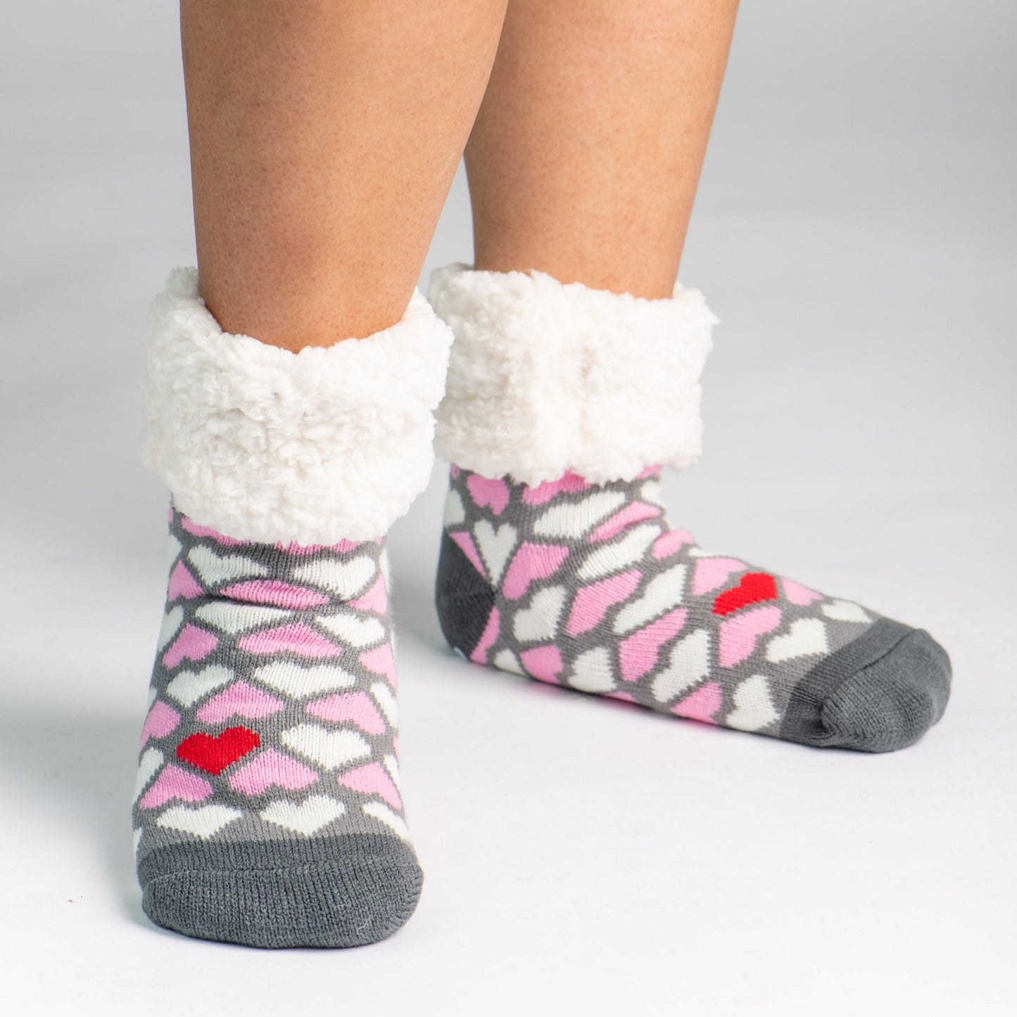 Classic Slipper Socks | Heart Valentine
