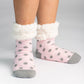 Classic Slipper Socks | Polka Dot Pink Dogwood