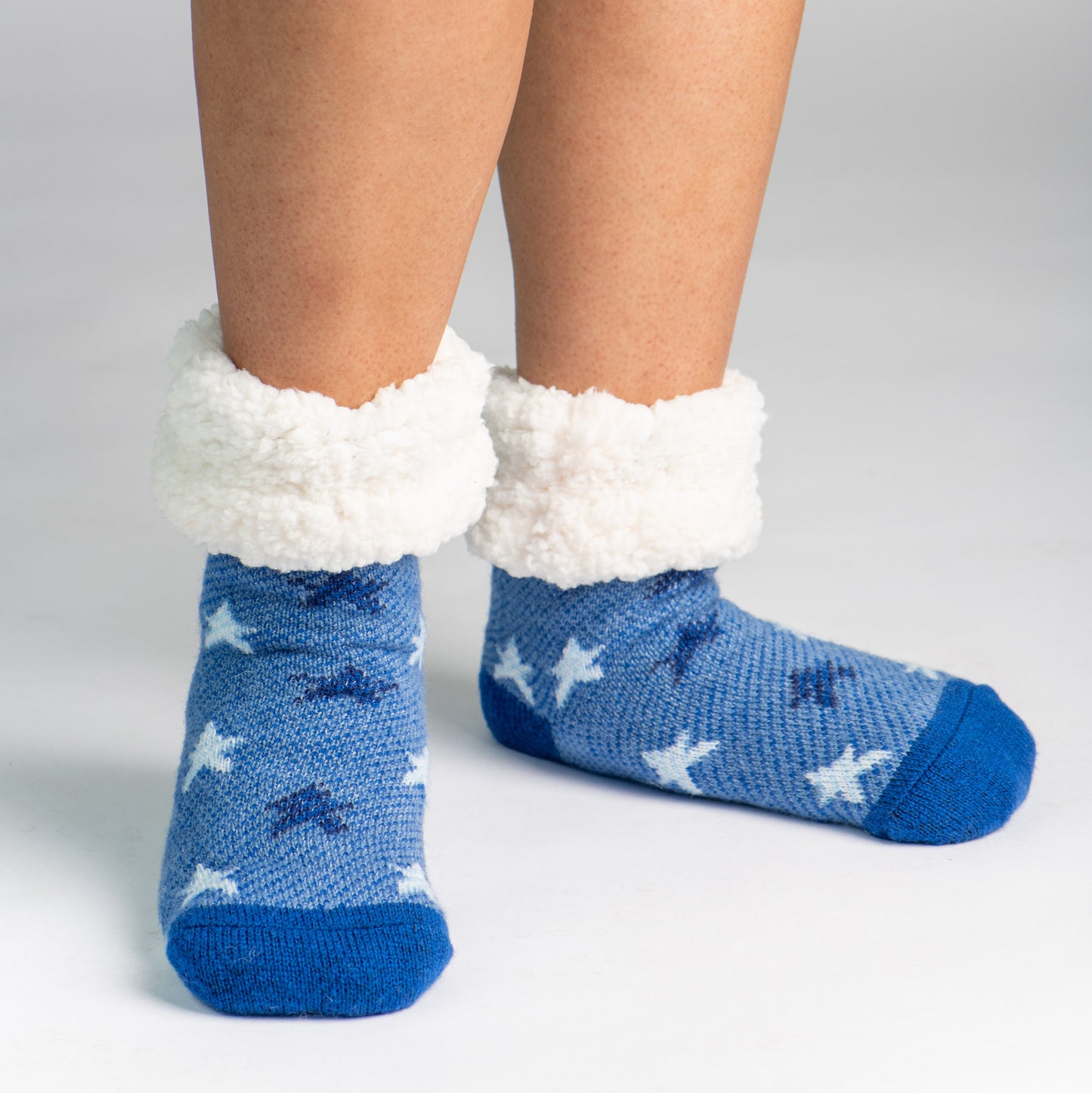Classic Slipper Socks | Denim Star