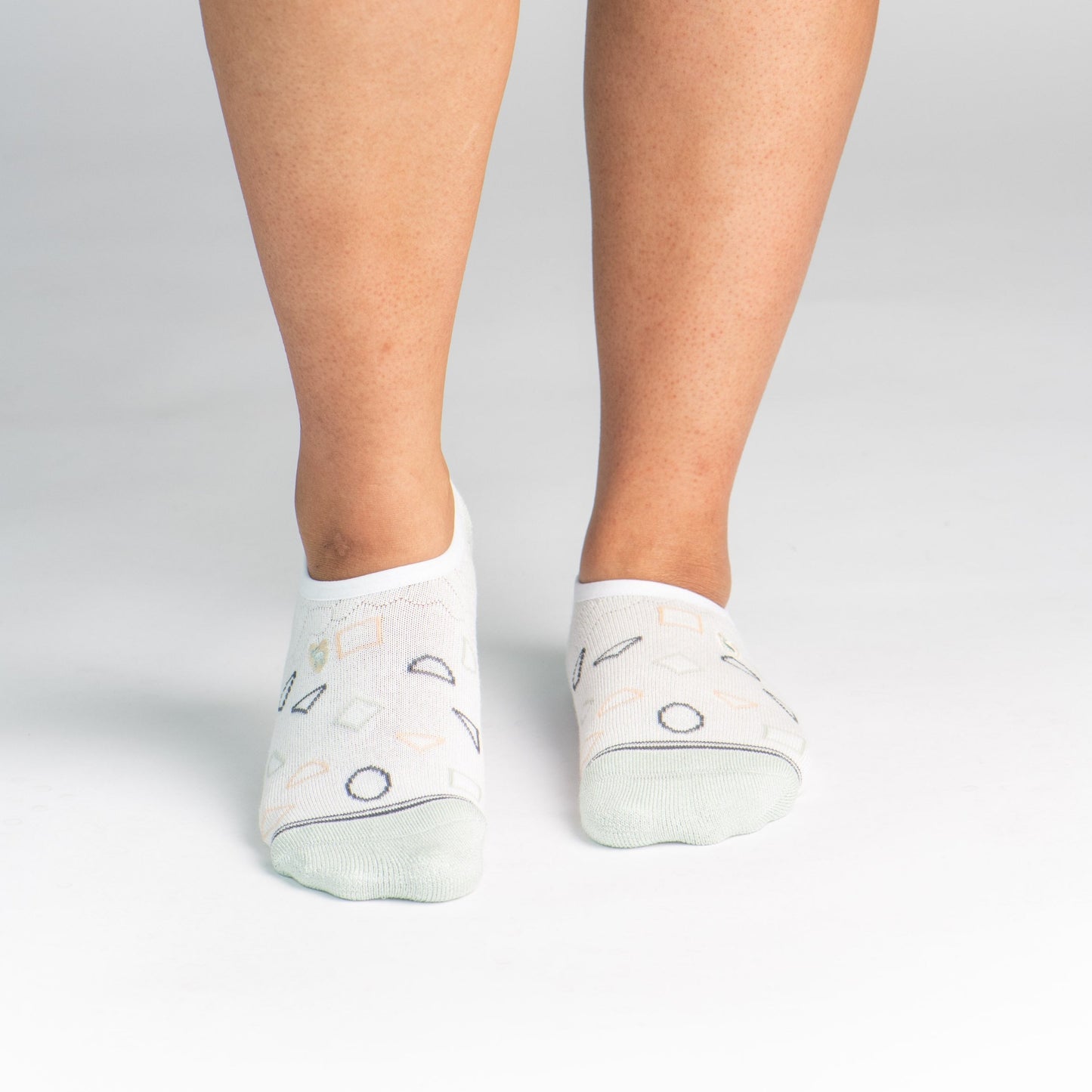 Bamboo Socks | No Fuss No-Show | Splash Star White
