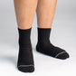 Bamboo Socks | Uptown Quarter Crew | Black