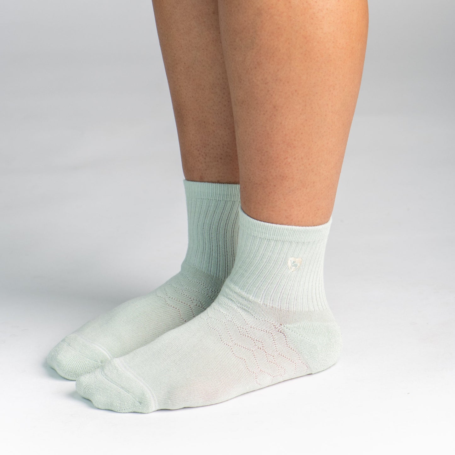Bamboo Socks | Uptown Quarter Crew |Dew Drop
