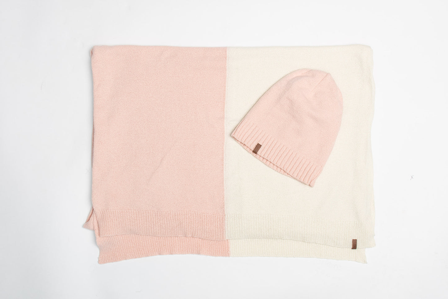 Faux Cashmere Beanie Hat | Blush