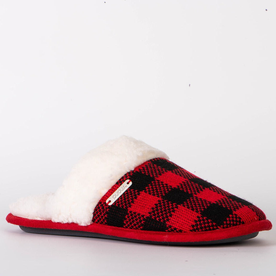 Creekside Slide Slippers | Lumberjack Red