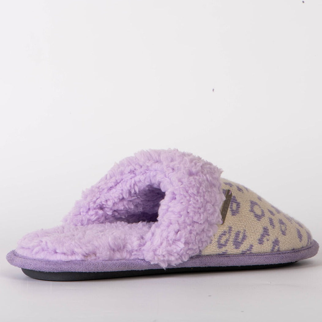 Pastel Creekside Slide Slippers | Cheetah Lavender