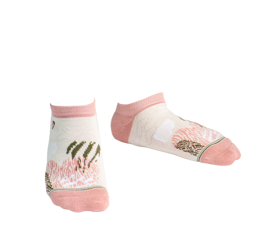 Bamboo Socks | Everyday Ankle | Wild At Heart Tea Rose