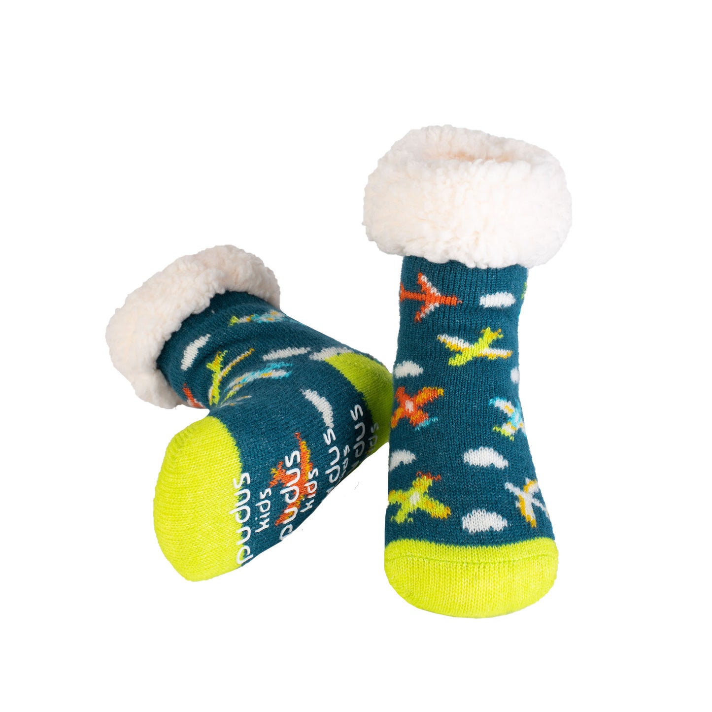 Kids Classic Slipper Socks | Airplane Oxford