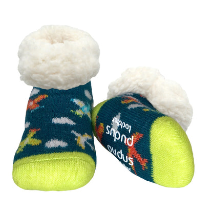 Toddler Classic Slipper Socks | Airplane Oxford