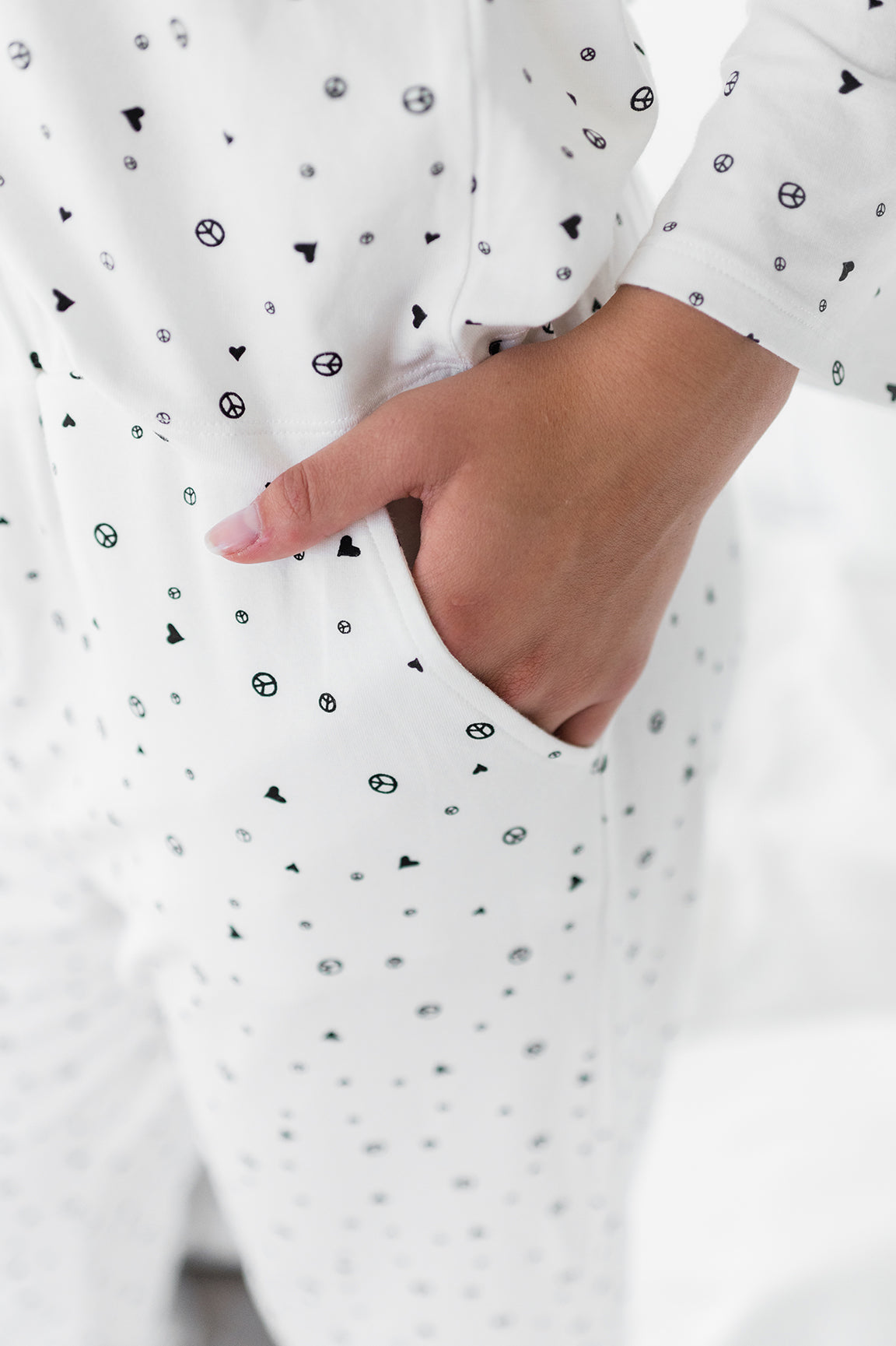 Sienna Narrow Leg Sleep Pant | Ivory Allover Print
