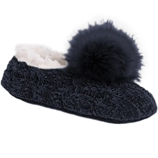 Recycled Ballerina Slippers - Bluesail Chenille