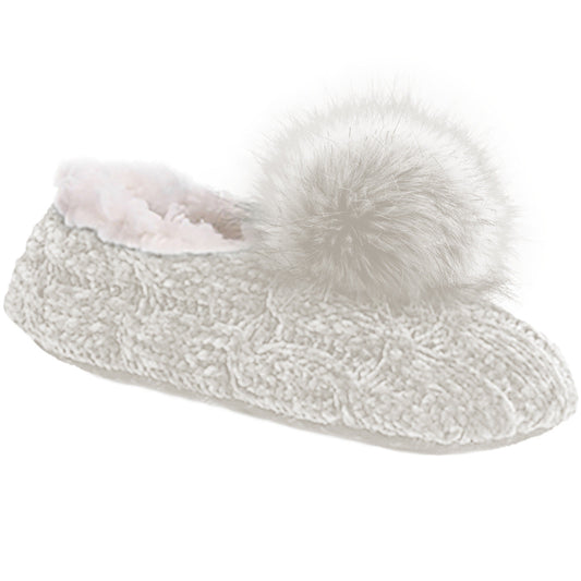 Recycled Ballerina Slippers - Cloud Chenille