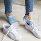 Bamboo Socks | No Fuss No-Show | Seaside Blue