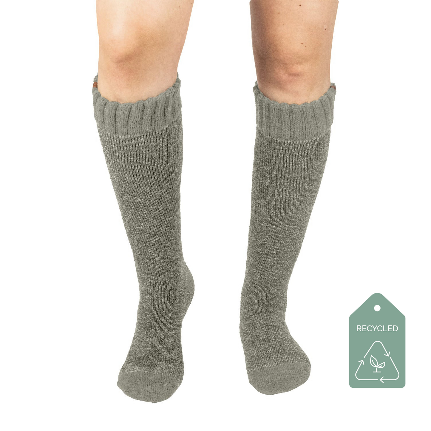 Sage Mist Recycled Boot Socks - Adult Tall