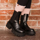 Pink Boot Socks - Adult Short