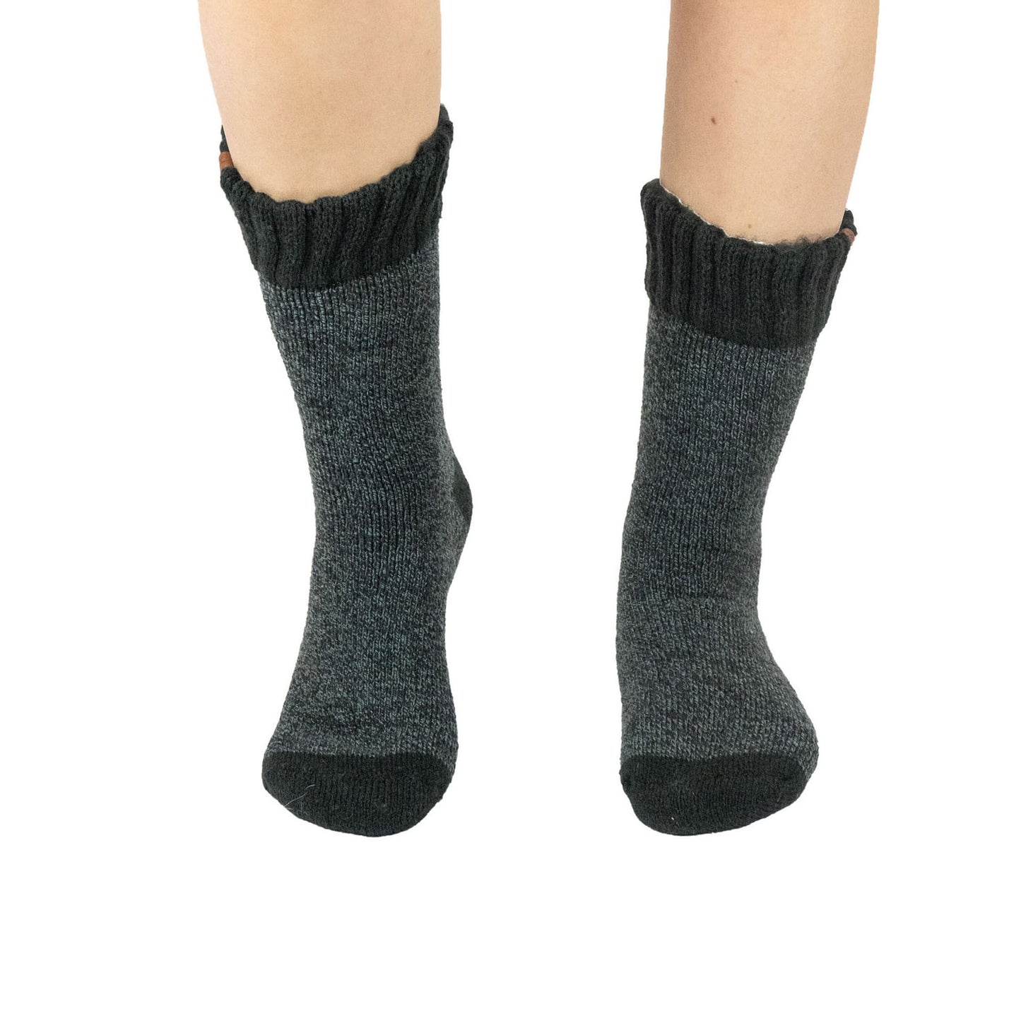 Boot Socks | Heather Black | Short