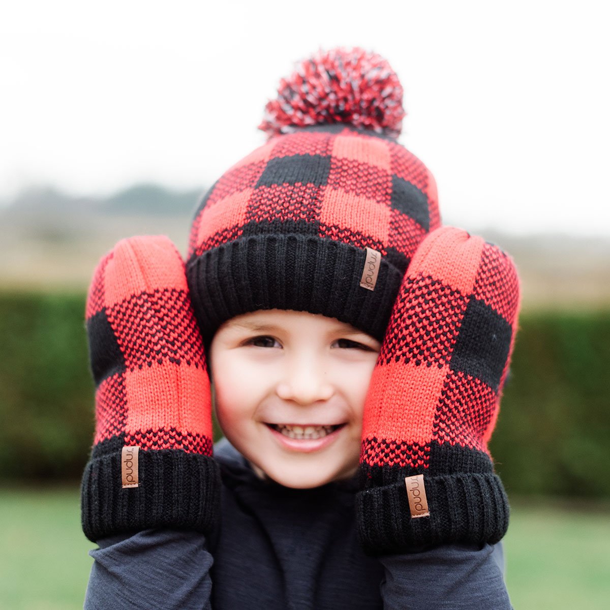 Kids Winter Beanie | Lumberjack Red