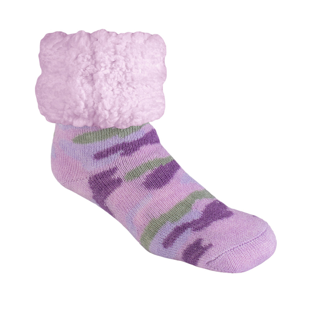 Classic Slipper Socks | Camo Lavender