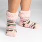 Classic Slipper Socks | Camo Pink Dogwood