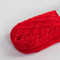 Chenille Knit Holiday Poppy - Recycled Slipper Socks