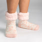 Classic Slipper Socks | Cheetah Pink Dogwood