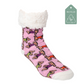 City Dog Candy Pink - Recycled Slipper Socks