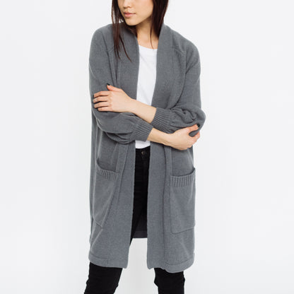 Faux Cashmere Valentini Cardigan | Grey