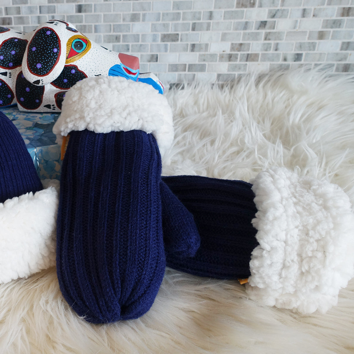Mittens | Cord Navy