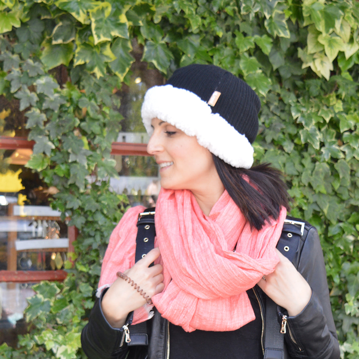 Winter Beanie | Cord Black