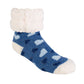 Classic Slipper Socks | Denim Heart