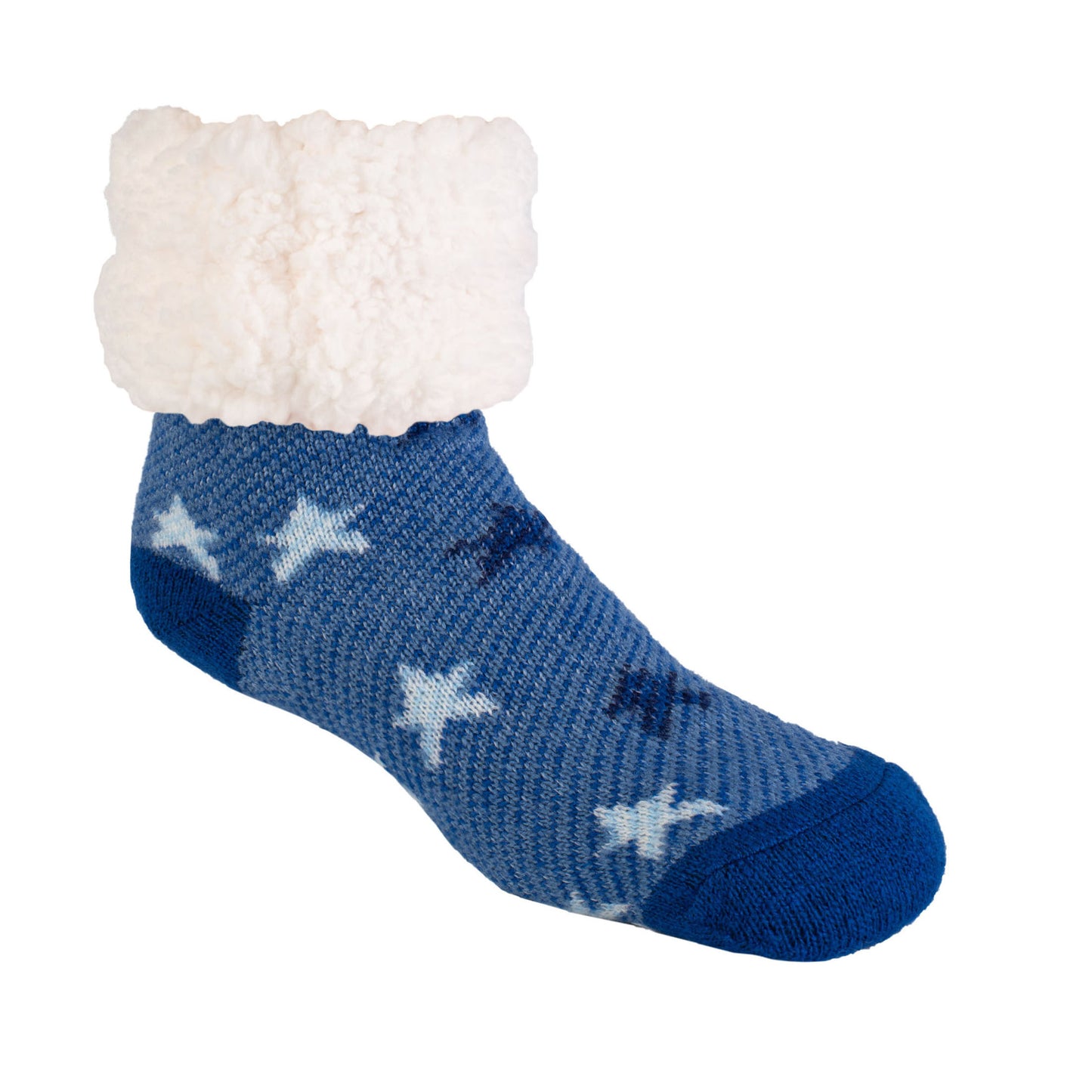 Classic Slipper Socks | Denim Star